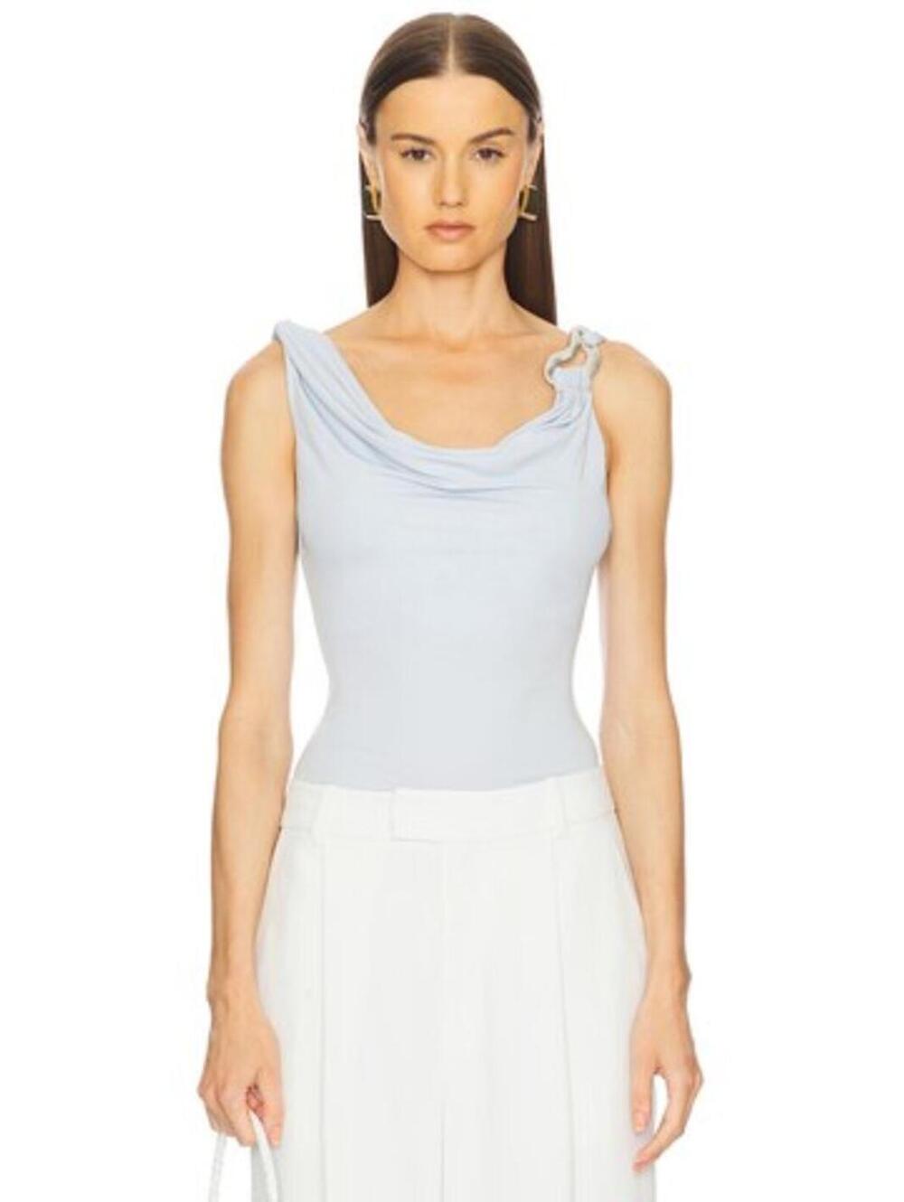 L'Academie Kirina Top in Pale Blue xs